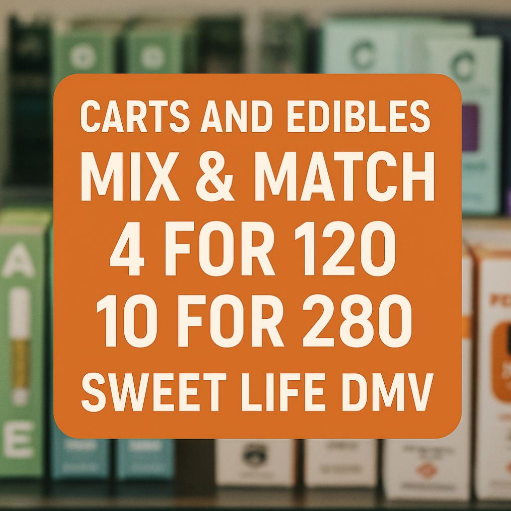 Carts and edibles Mix & Match 4 for 120 10 f0r 280
