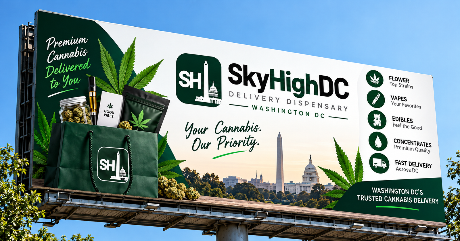 SkyHighDC Delivery Dispensary — Premium Cannabis Delivered to You
