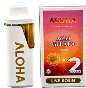 Aloha Live Rosin Disposable- Acai Gelato-2g