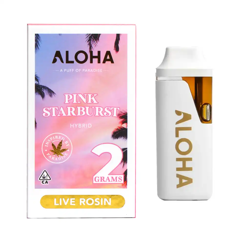 Aloha Live Rosin Disposable- Pink Starburst-2g